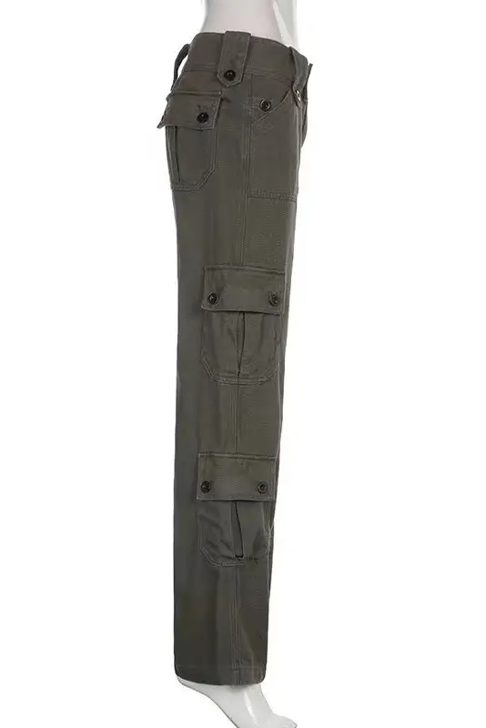 Street-Style Retro Cargo Pants