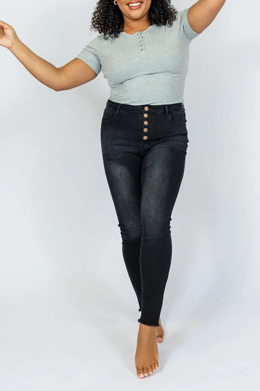 Regular Black Skinny Jeans