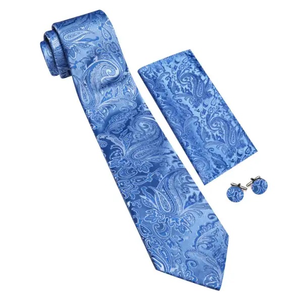 Statement Paisley Silk Necktie Set