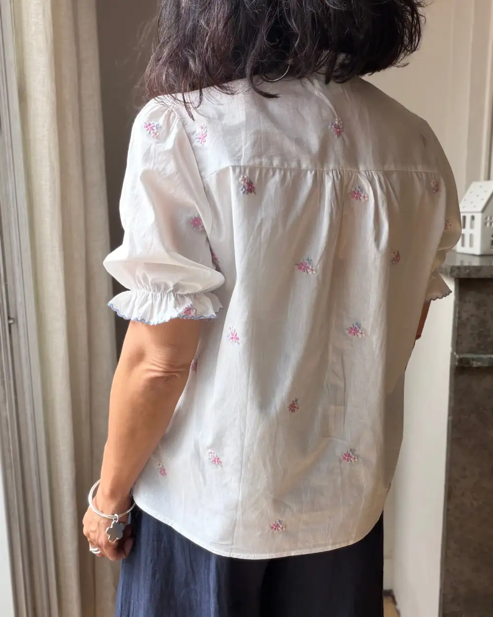 Modern Cotton Floral Blouse