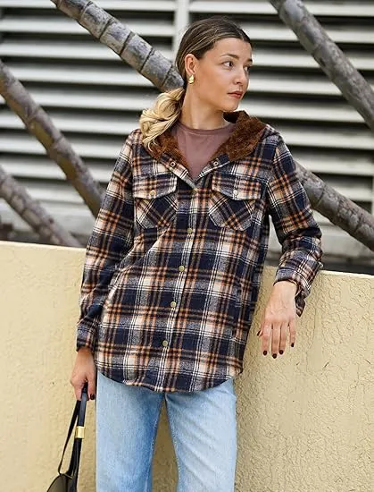 Warm Plaid Pocket Coat for Everyday Style