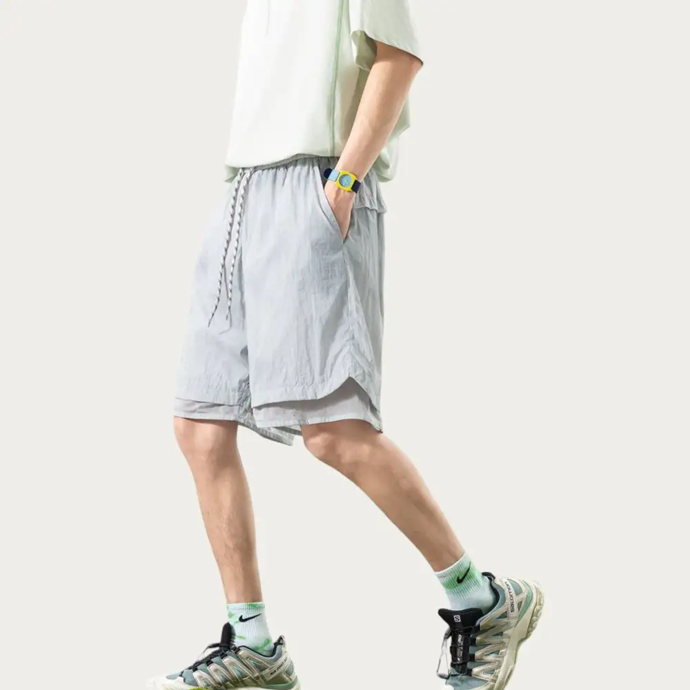 Drawstring Lightweight Mesh Men's Athletic Shorts
