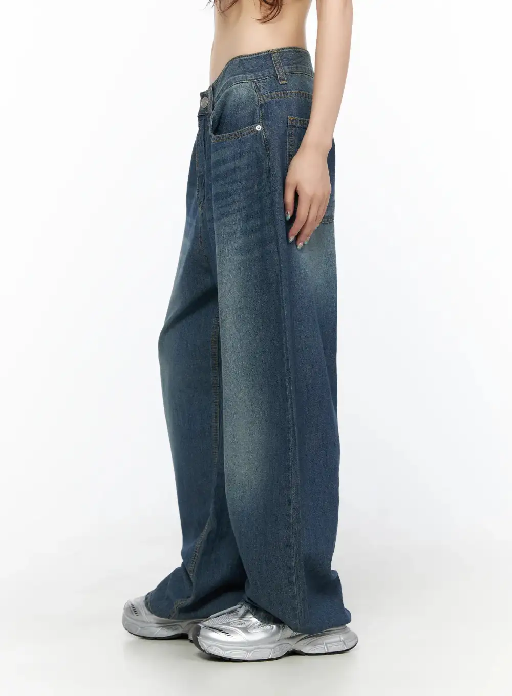Wide-Fit Denim Wide Leg Jeans