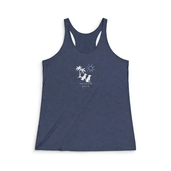 Sunny Dog Graphic Racerback Tank