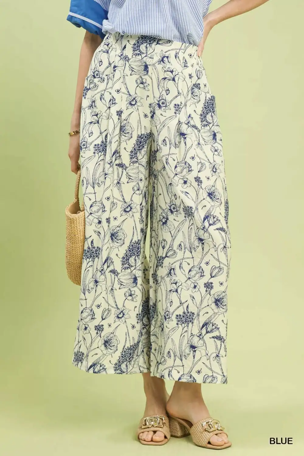 Classic Two Tone Print Pants