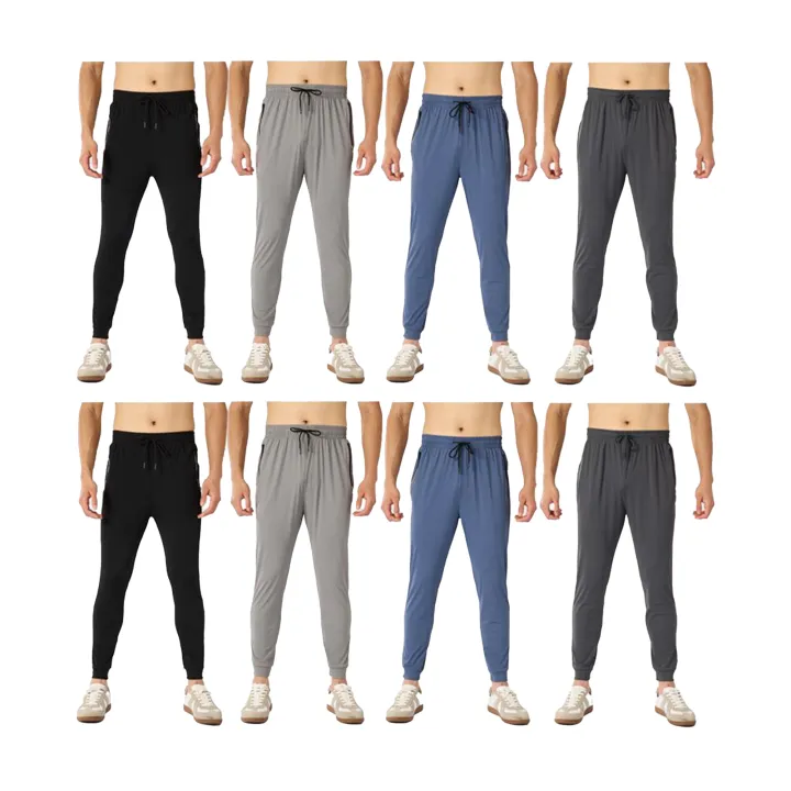 Men's Stretch Jogger Pants, Comfortable Athletic Pants with Pockets for Active Wear, Lightweight & Breathable