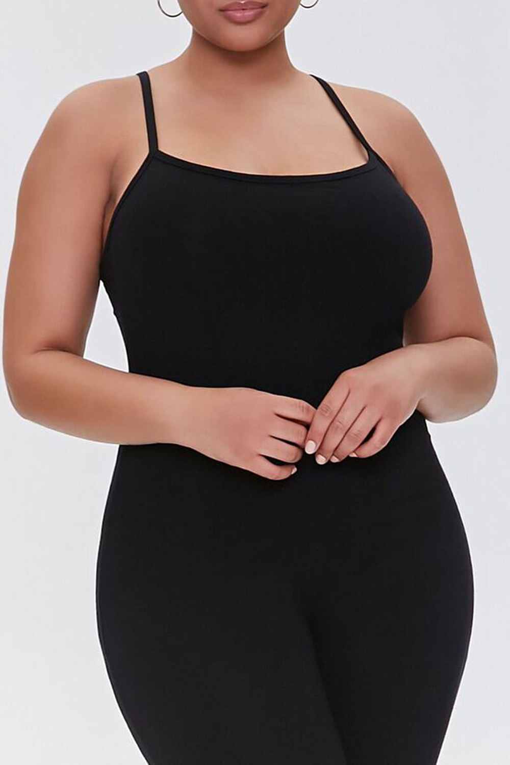 Plus Size Fitted Cami Jumpsuit