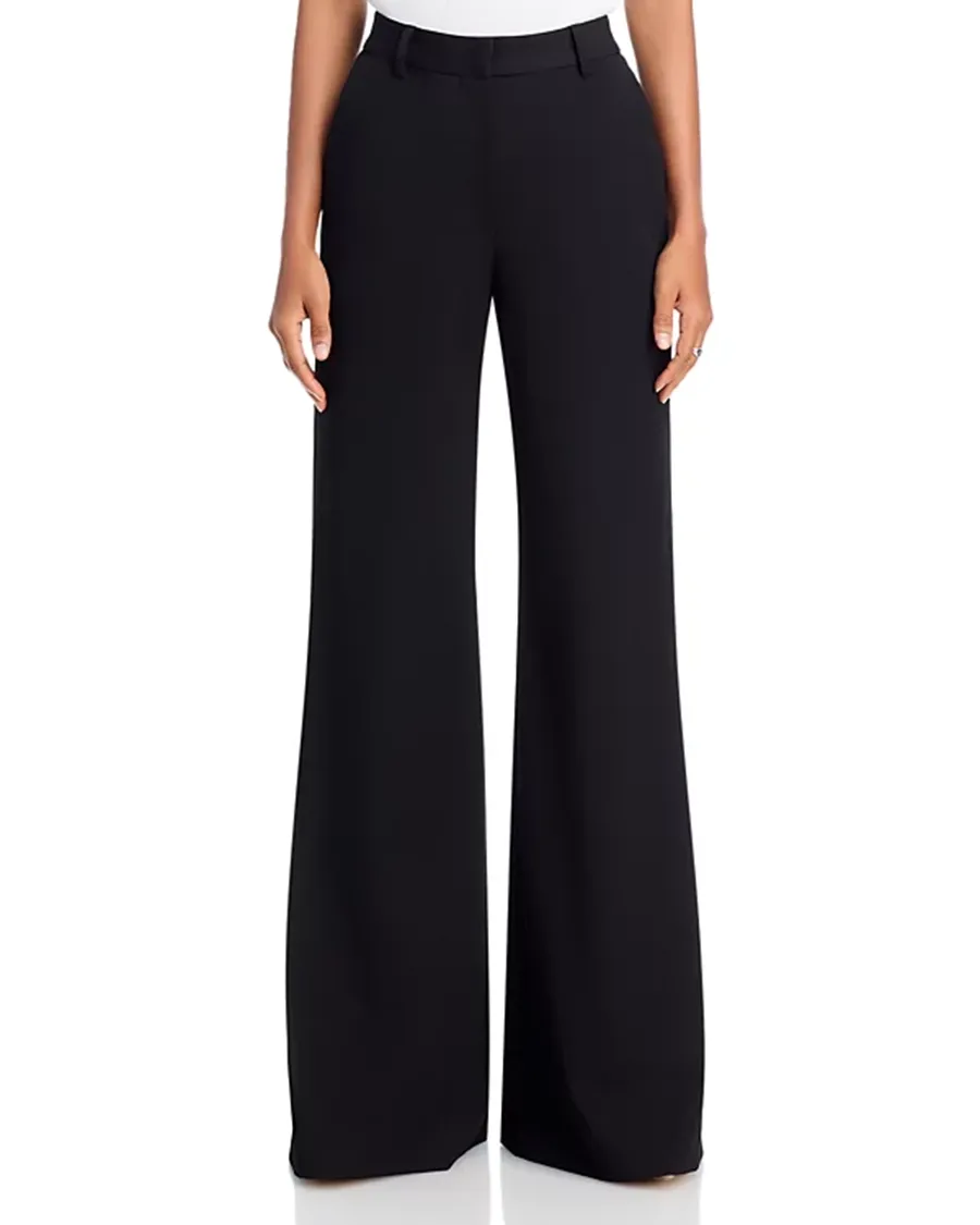 Black Wide leg Silhouette Pants