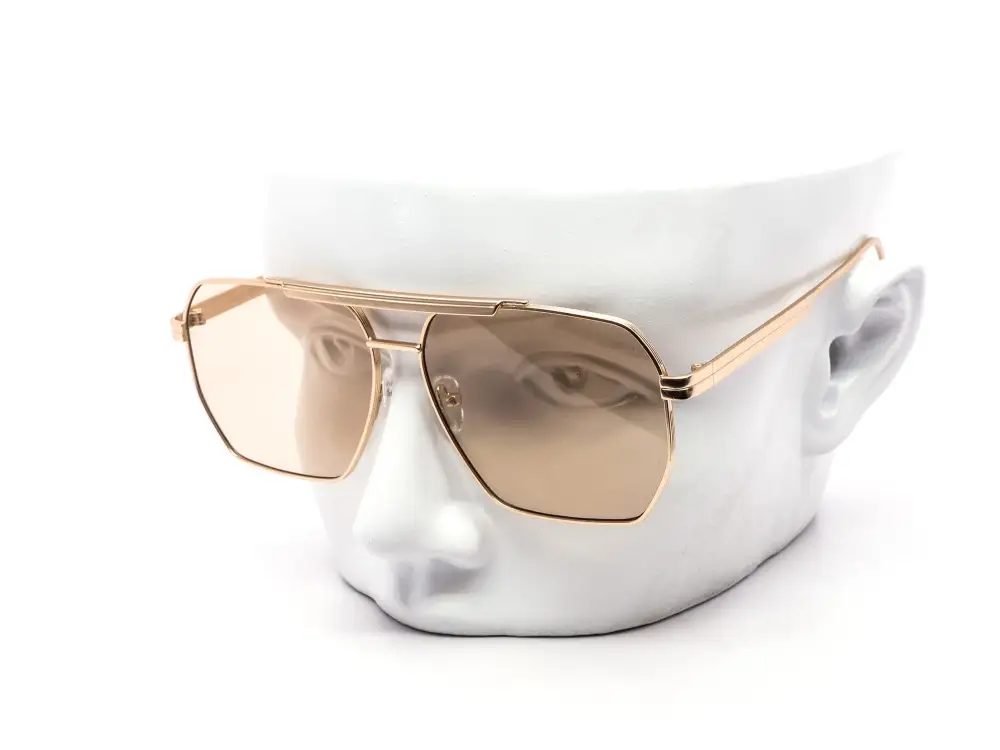 12-Pack Retro Metal Aviator Gradient Sunglasses