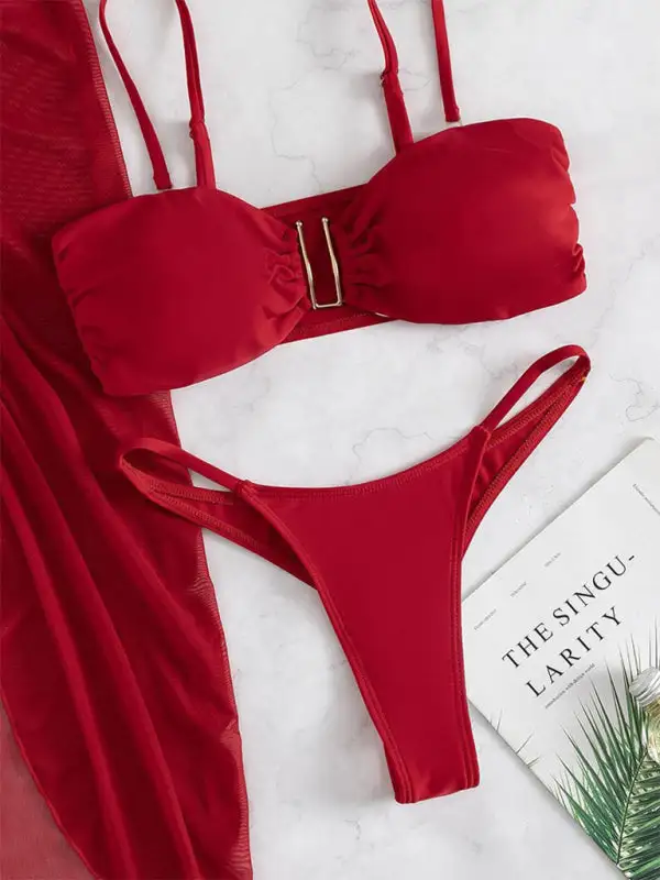 Clean Layered U Shaped Decoration Swim Set