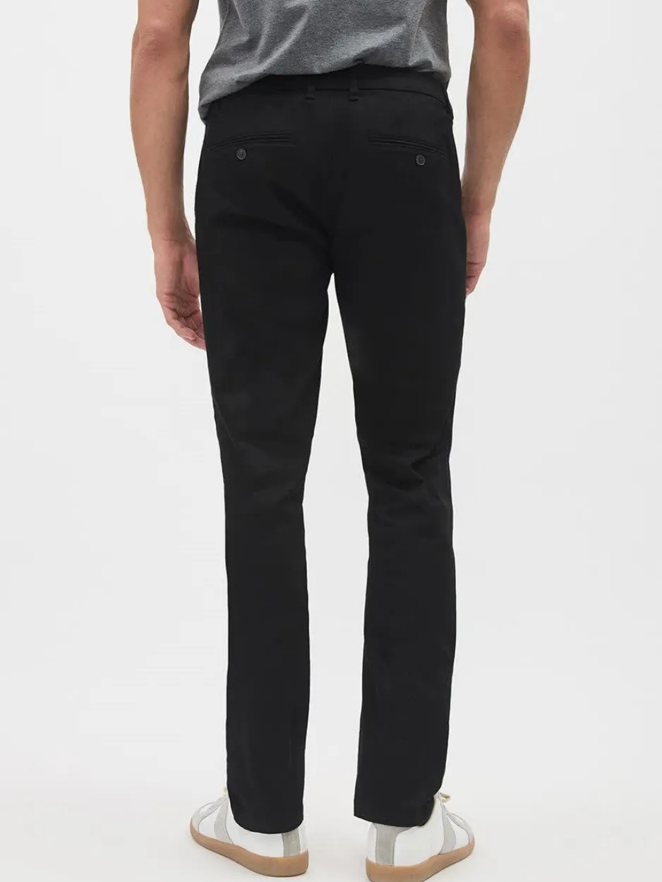 Black Commuting Style Mid-Wais Pant