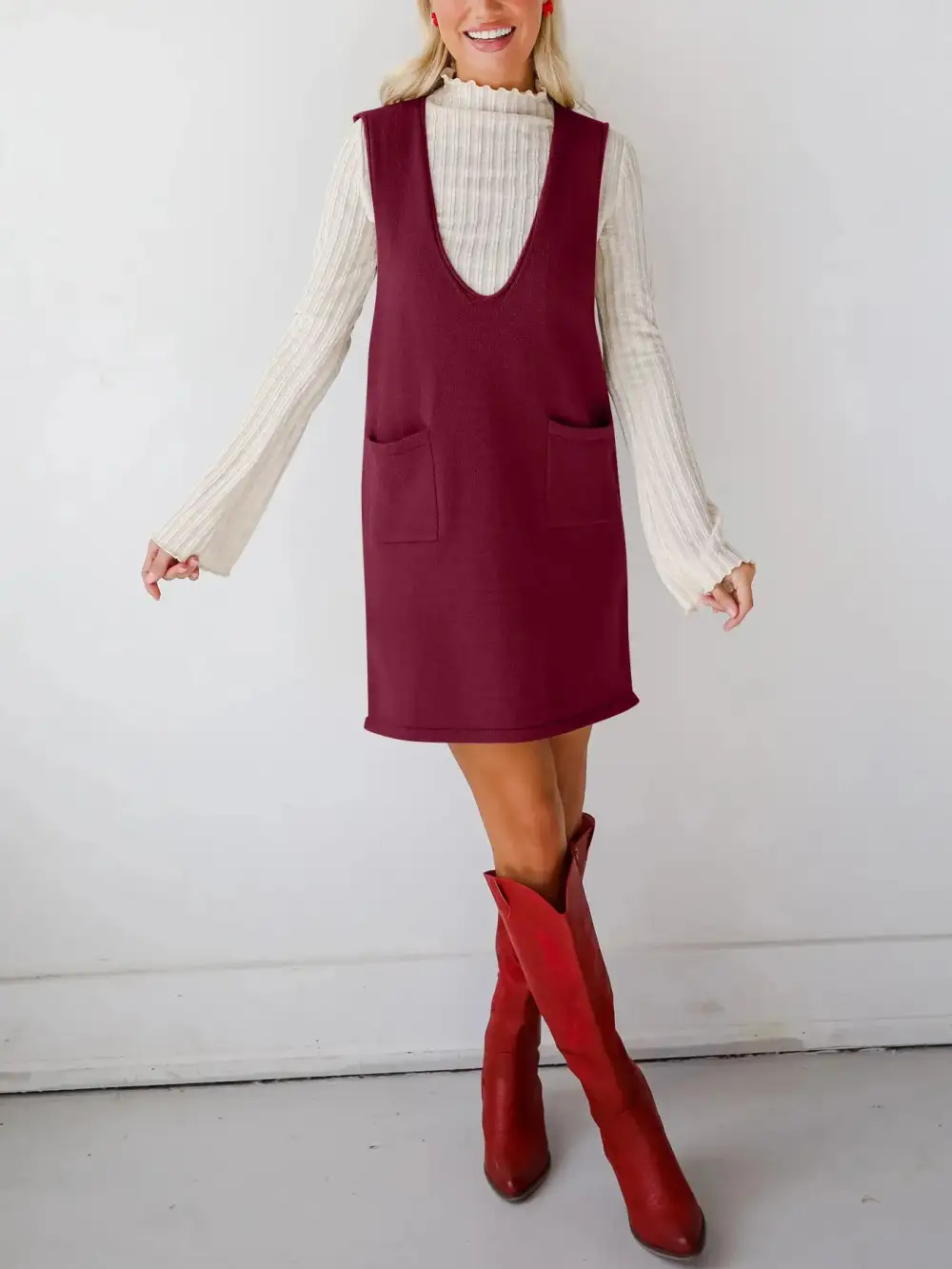 Sleeveless Knit Midi Dress