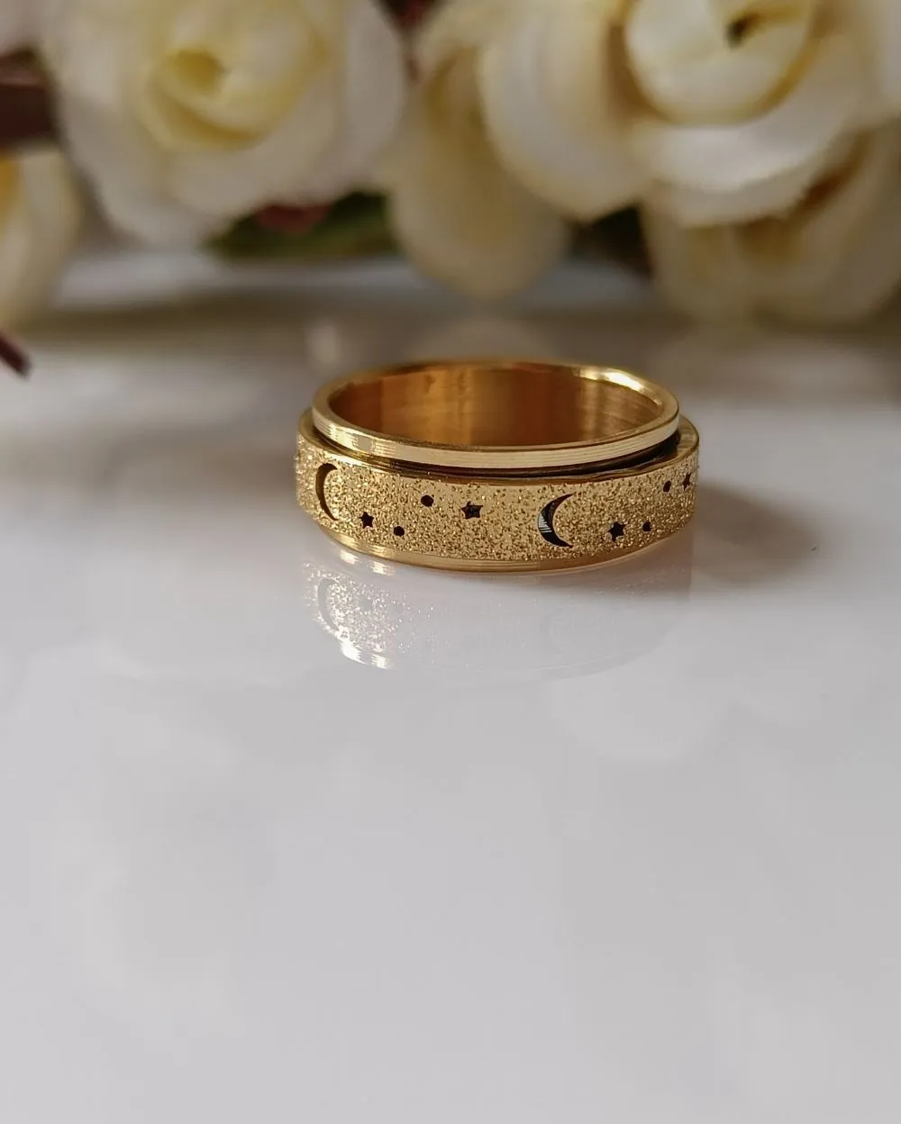 Celestial Stardust Statement Ring