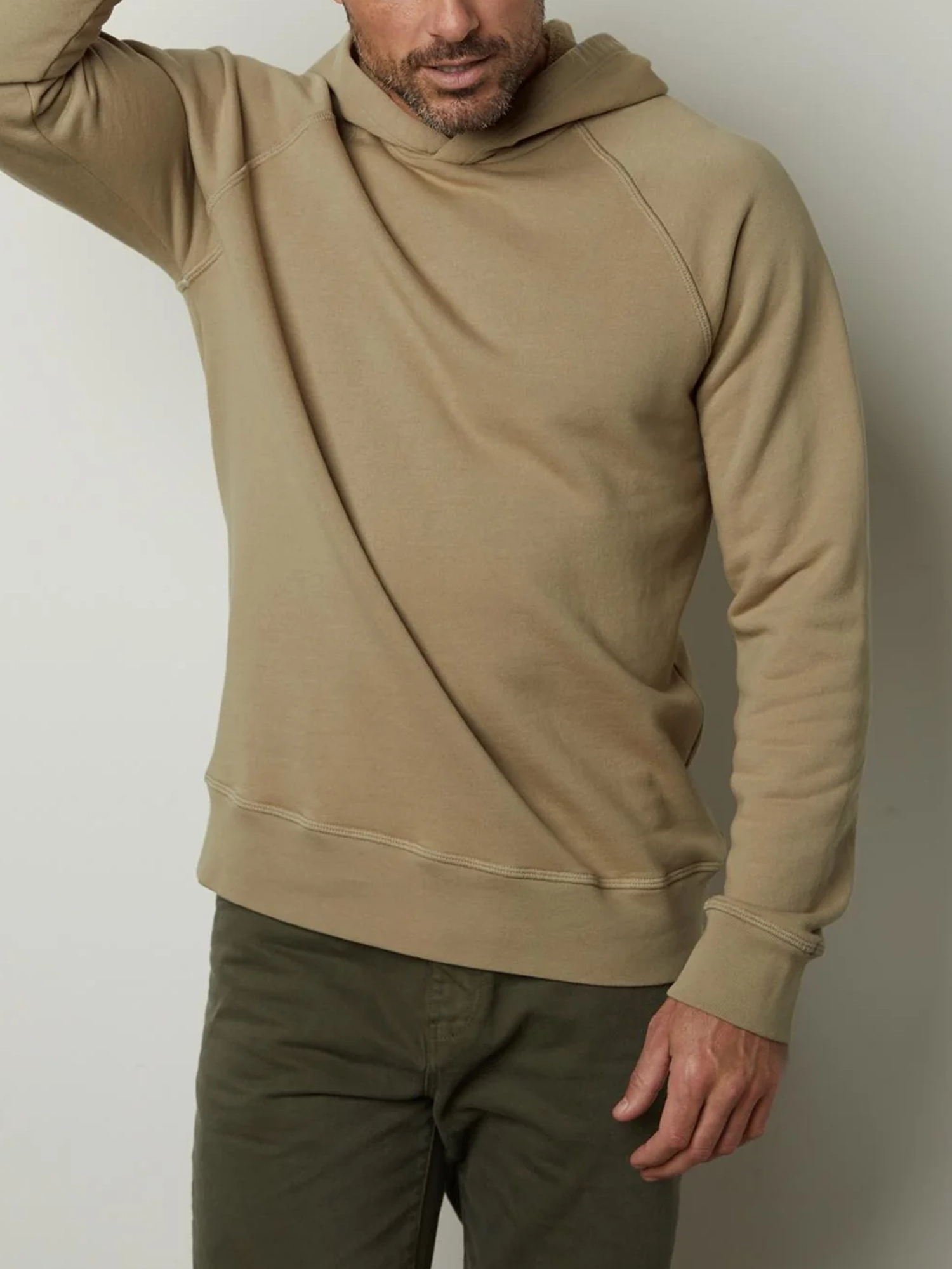 Solid Long Sleeve Hooded Sweater