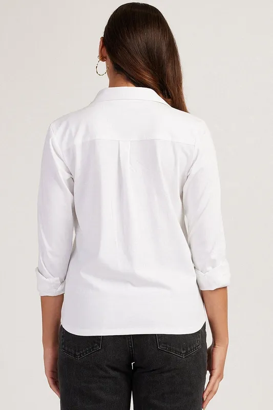 Off-White Pima Cotton Jersey Shirt