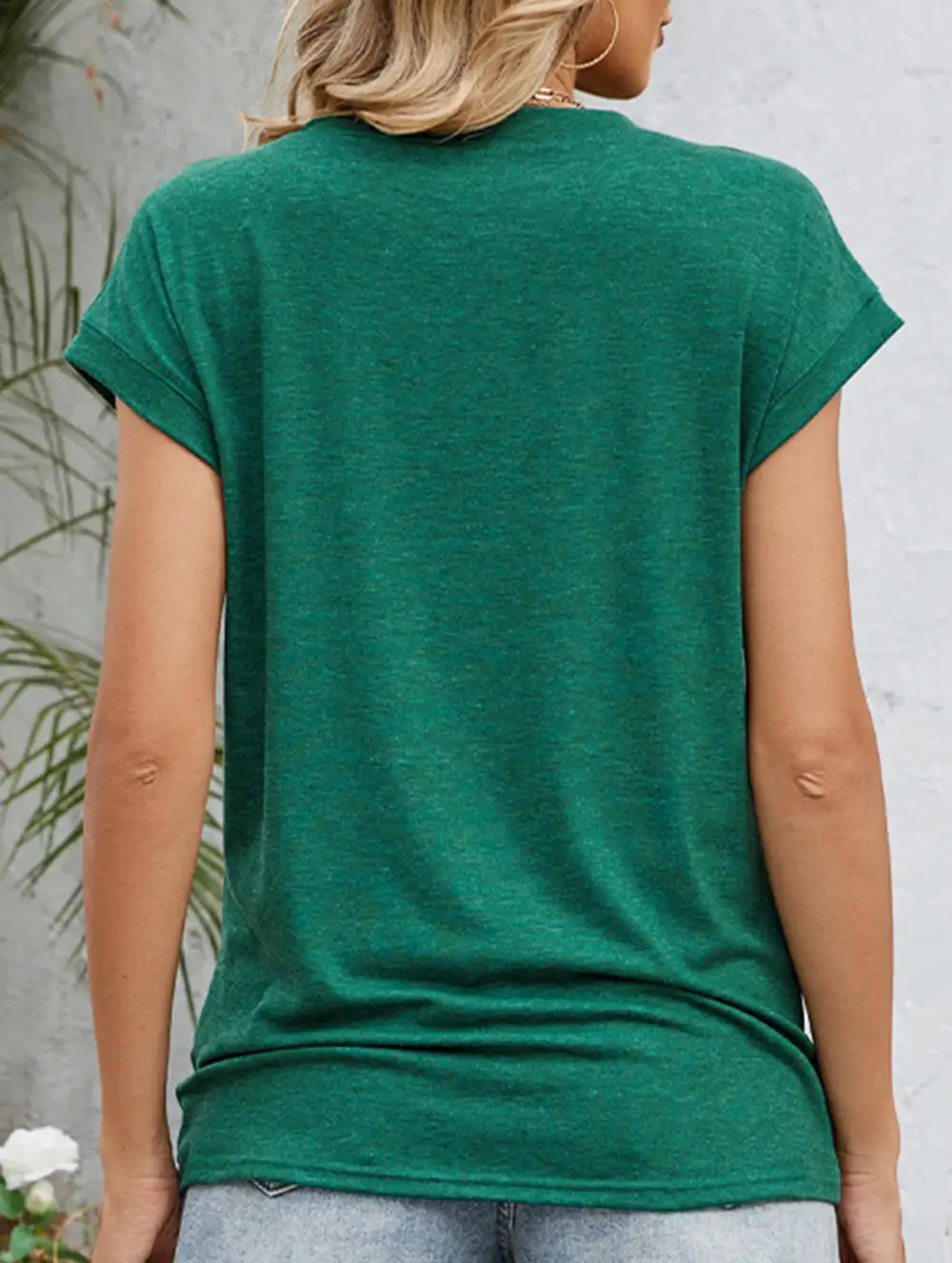 Easy Fit Loose Crew Neck Short Sleeve Tee