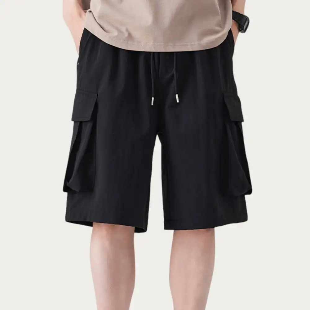 Drawstring Pocketed Lightweight Men's Casual Shorts