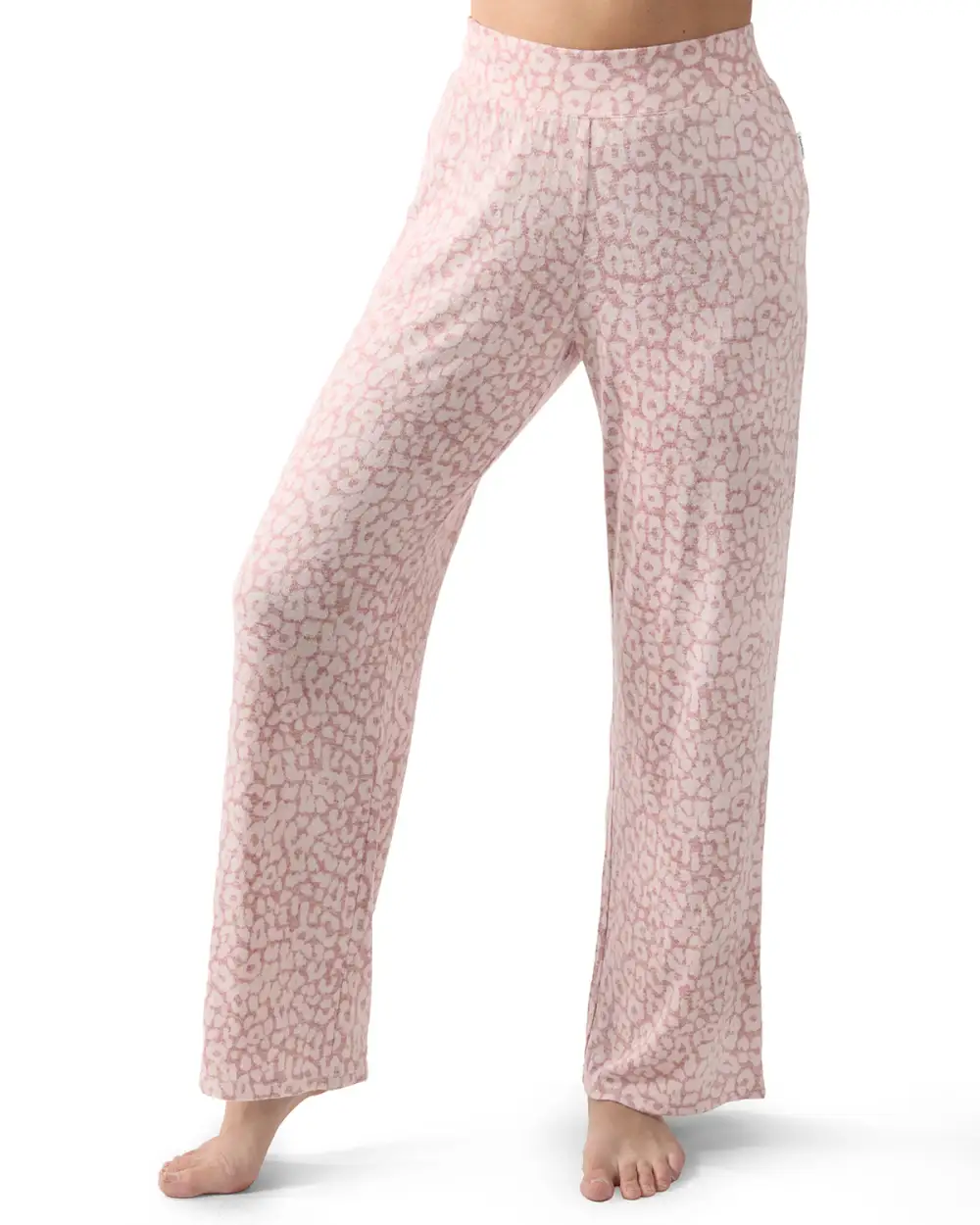 S Soft And Cozy Allover Leopard Print Lounge Pants