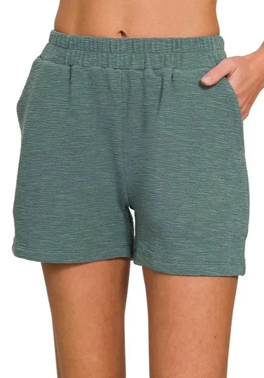 Cotton Slub Short Pants
