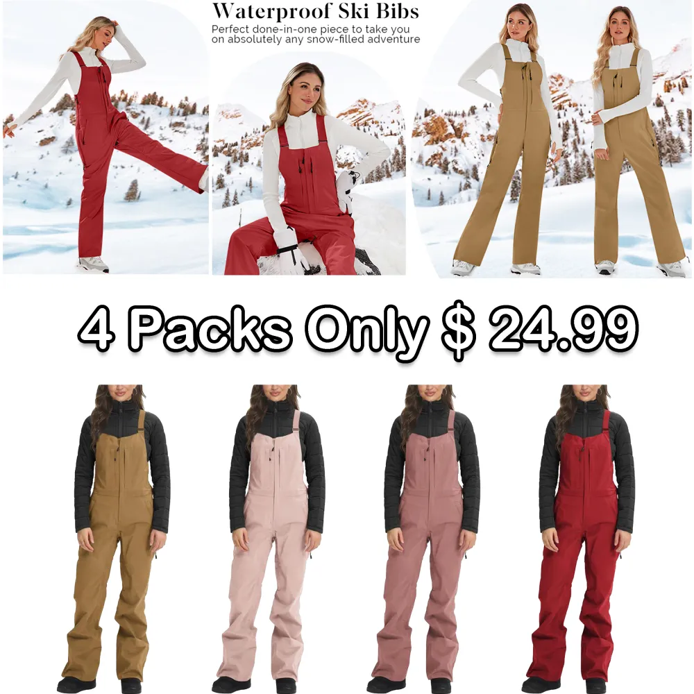 🔥❄️ Women’s Snow Bibs – Insulated, Waterproof & Ready for Winter Adventure | Winter Sale – Up to 50% OFF!