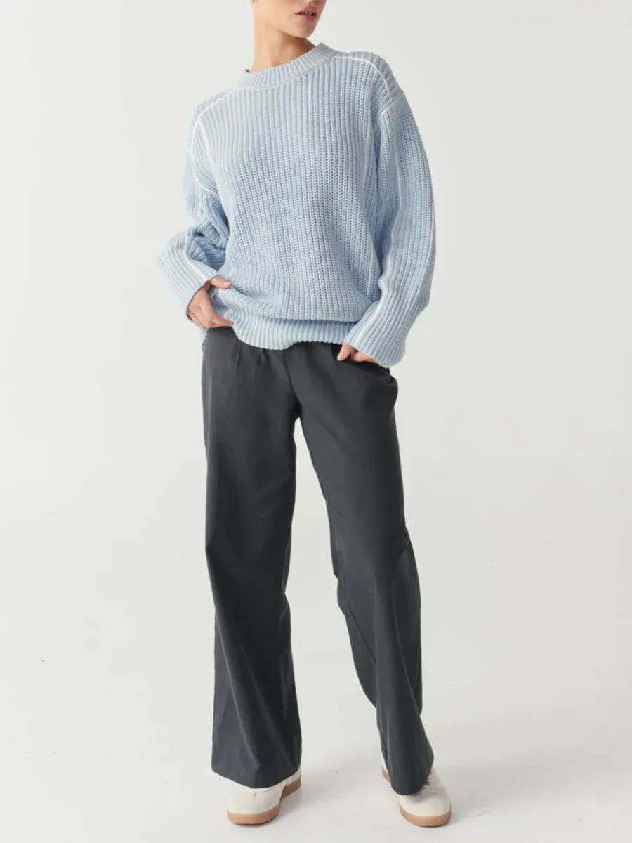 CASUAL OVERSIZED CREW KNIT