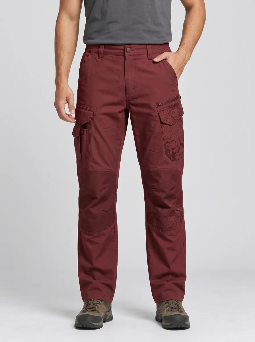Unisex Summit Topographic Map Tactical Work Pants