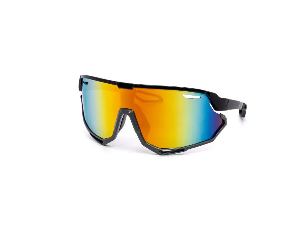 12-Pack Oversized Sport Shield Dark Lens Sunglasses