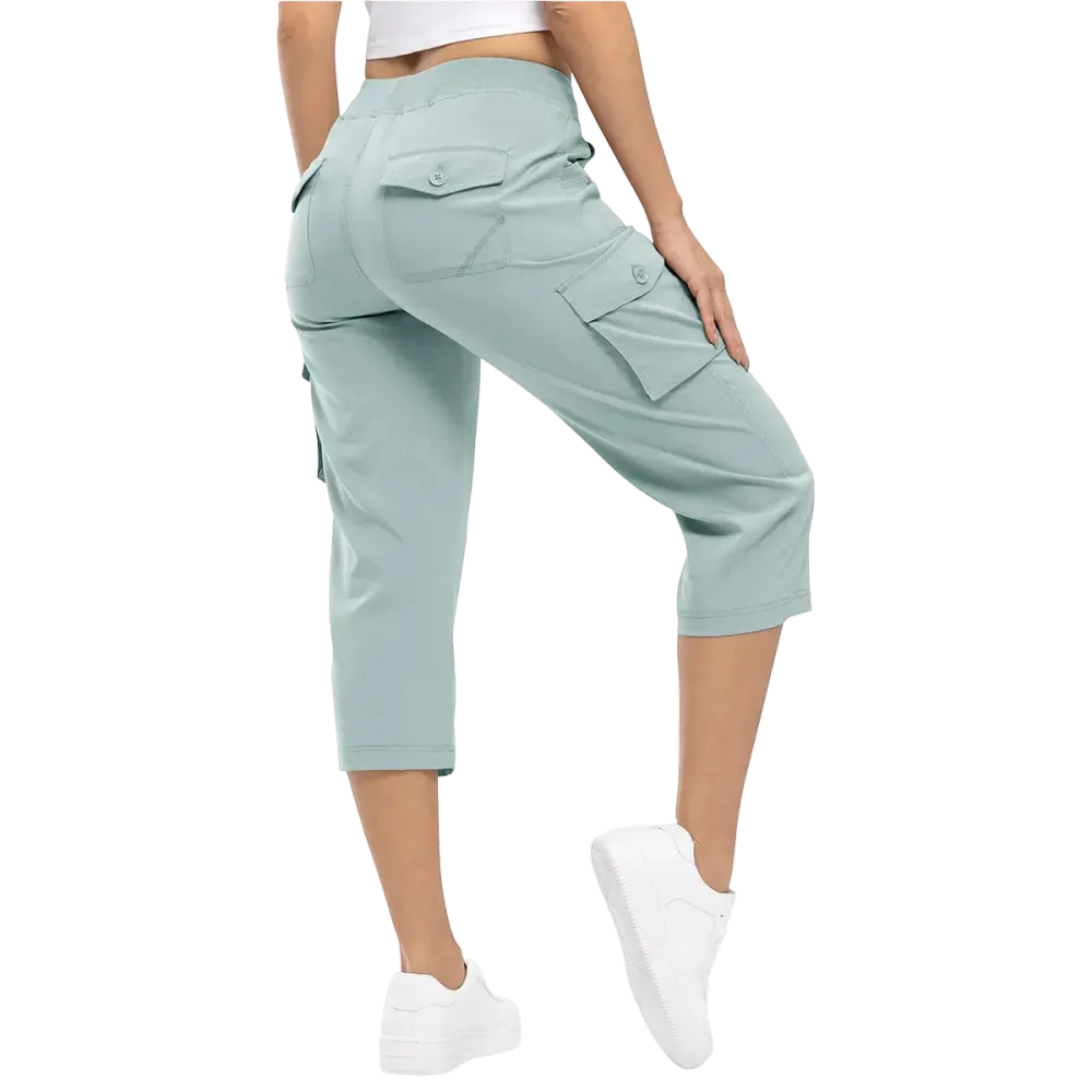 Women's Cargo Pants Plus Size Outdoor Lightweight Capris Casual Trip Loose Shorts