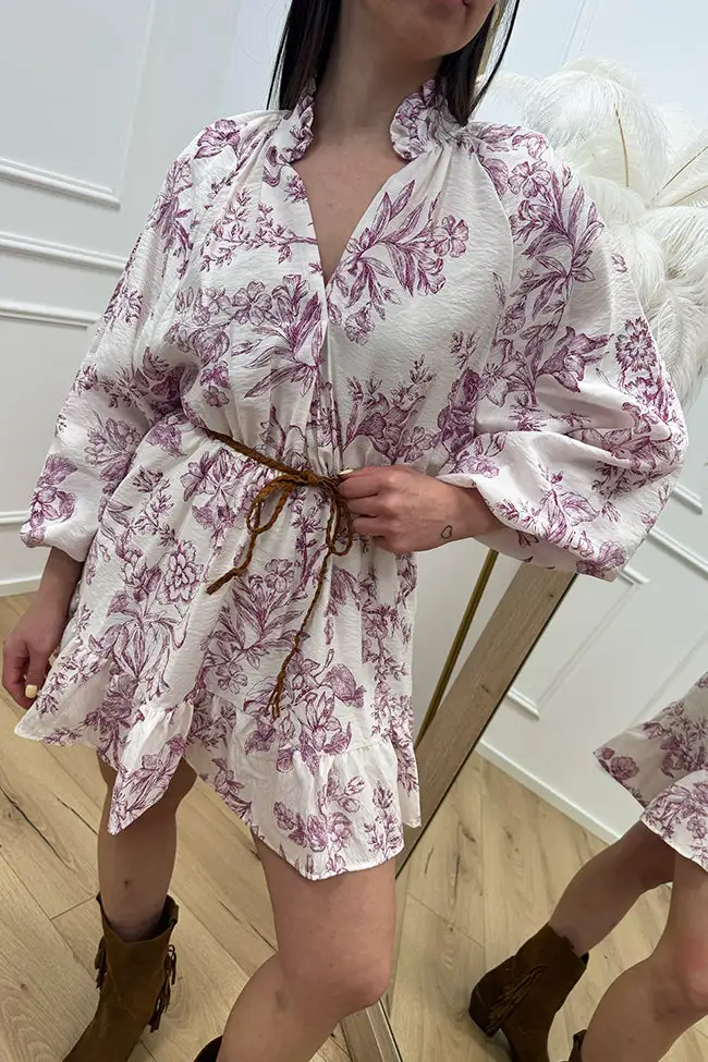 Clean Mini V Neck Dress