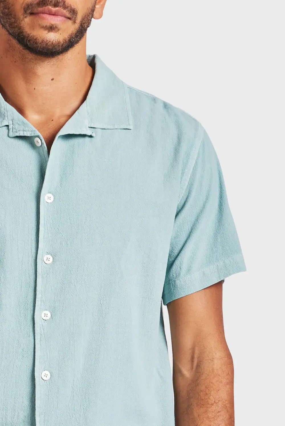 Jed Short Sleeve Shirt-Light dutch blue