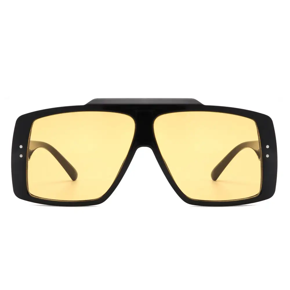 Modern Square Flat Top Frame Sunglasses