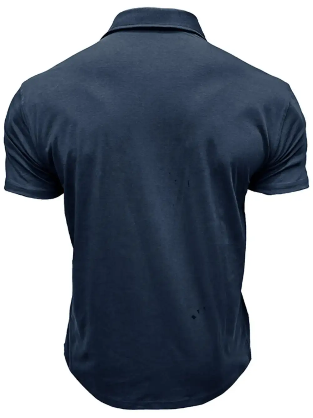 Stand-Collar Pocketed Polo Shirt