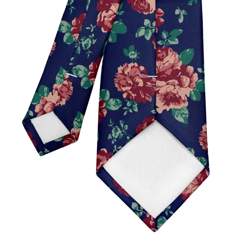 Elegant Floral Accent Necktie
