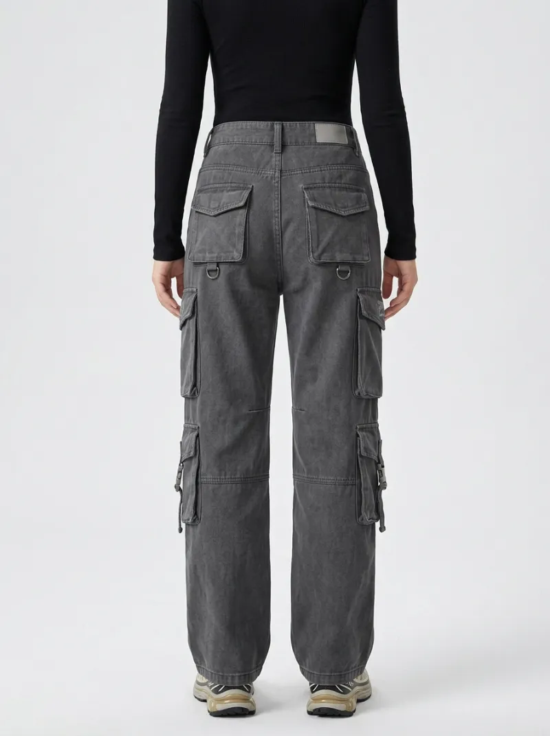 Lifestyle Multi Pocket Techwear Style Sport Look Women's Multi Pocket Cargo Pants