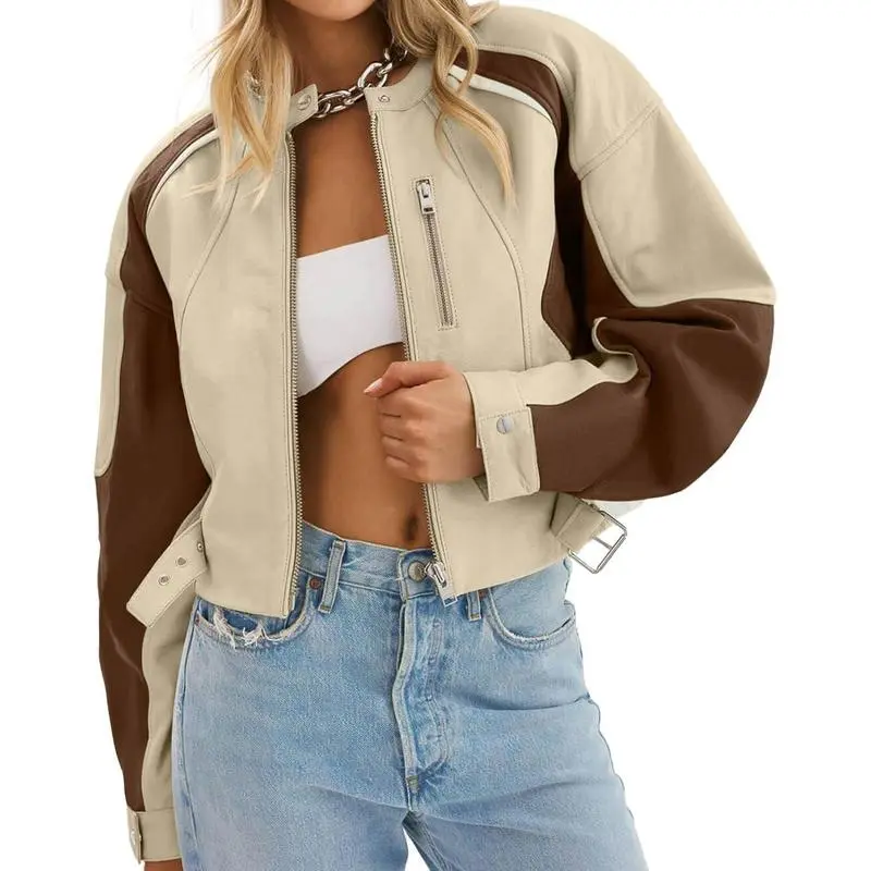 Women’s Faux Leather Bomber Jacket – Bold Style. Modern Edge. Everyday Confidence. 🔥 Limited-Time Offer – 40% OFF!