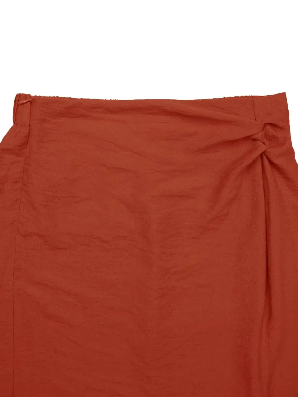 Structured Slit Midi Skirt