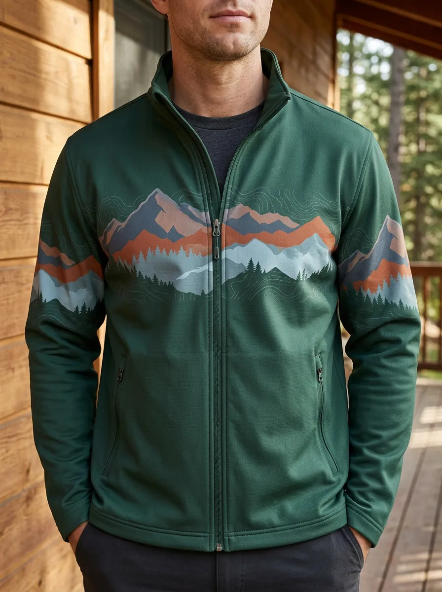Men's Outdoor Hiking Mountain Forest Rugged Escape Jacket