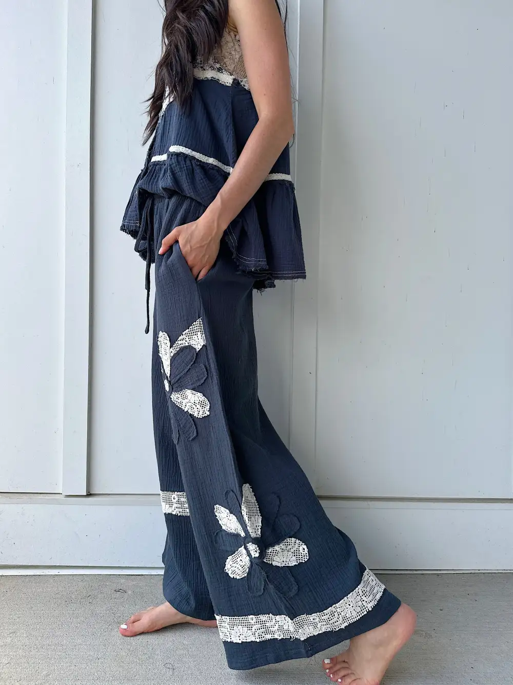 Patchwork Utility Pants