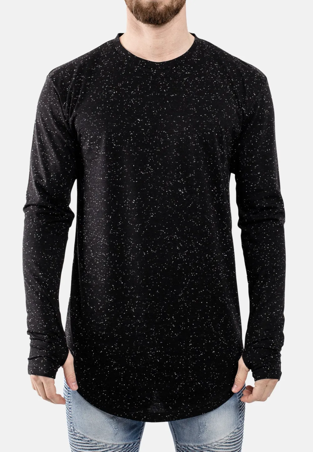Everyday Minimal Round Neck Longline Tee