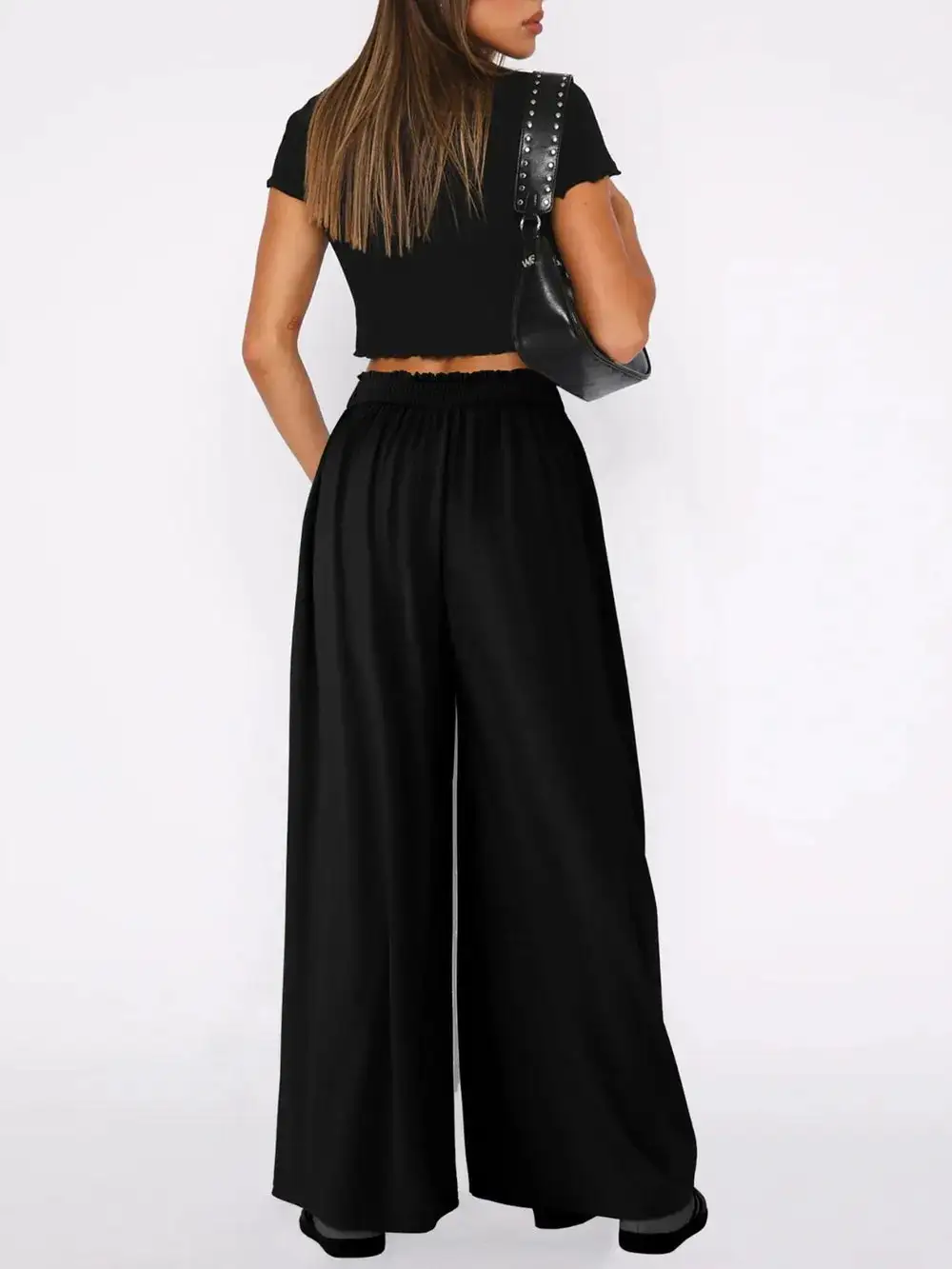 Flowy High Waist Wide Leg Pants
