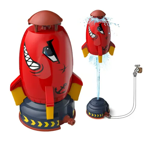 Outdoor Yard Rocket Sprinkler Toy