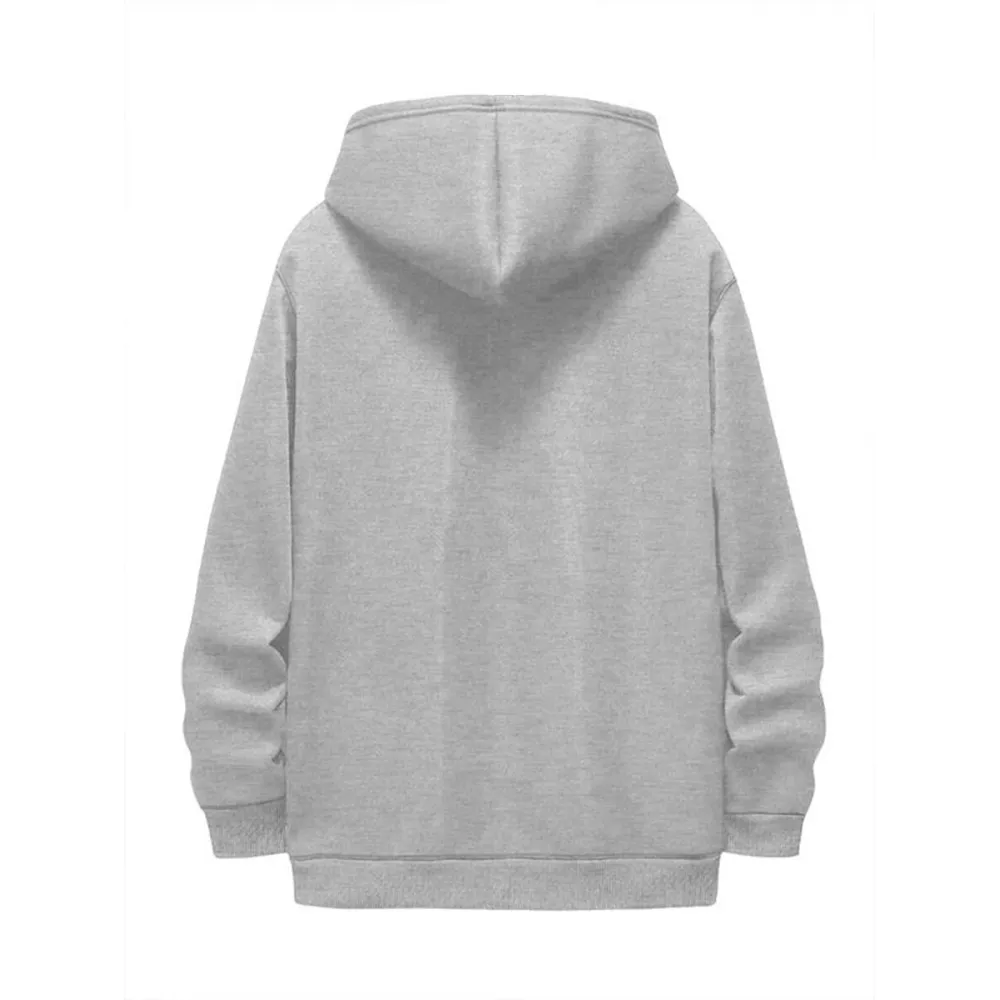 Fierce Bulldog Print Hooded Sweatshirt
