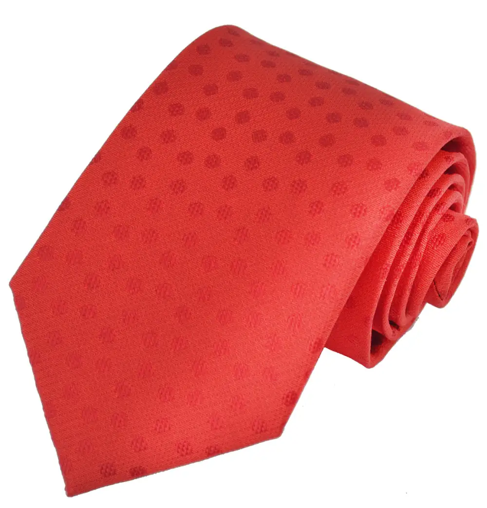 Classic Silk Polka Dot Men's Necktie With Pocket Square
