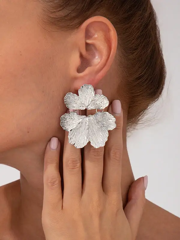 Refined Floral Accent Earrings