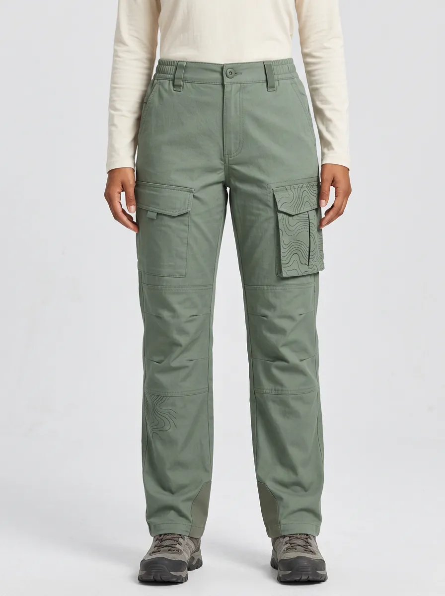 Unisex Technical Field Topographic Map Tactical Work Pants