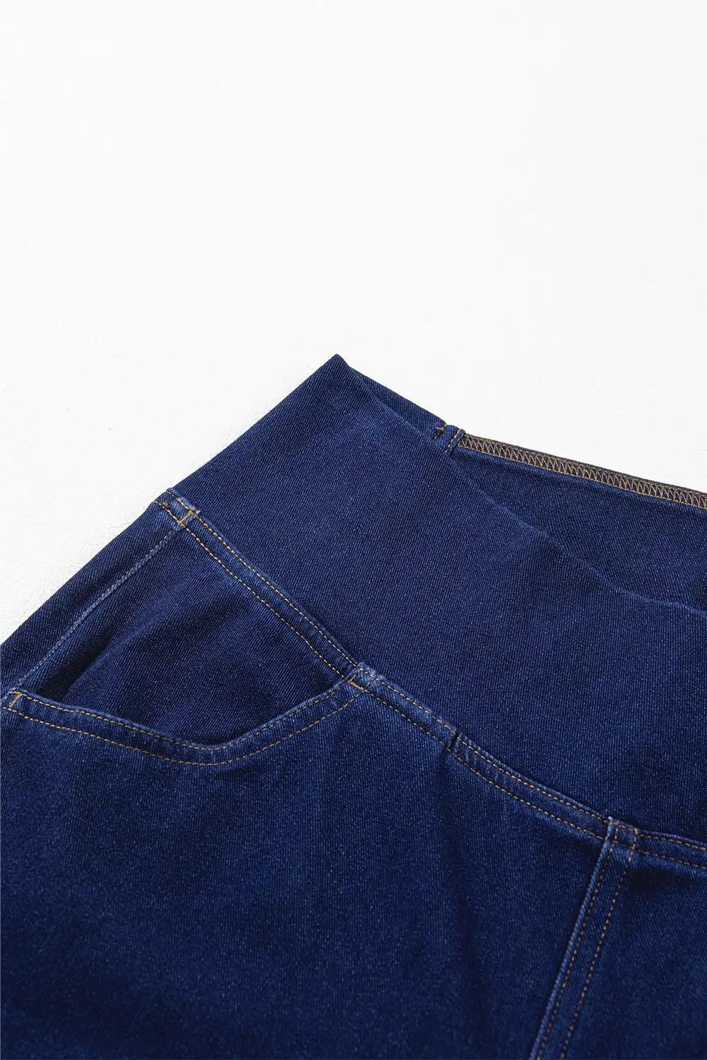 Contoured High Waist Flare Leg Denim Jeans