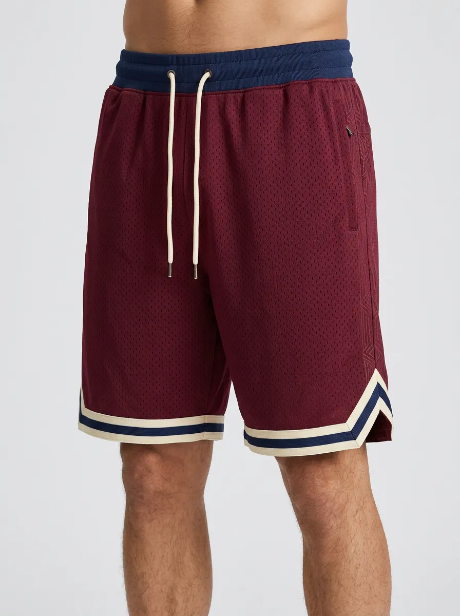 Modern Geometric Pattern Edit Men's Basketball Shorts