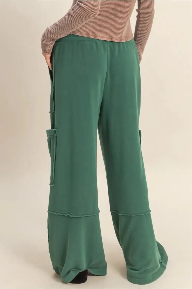 Roomy Relaxed Utility Casual Pants