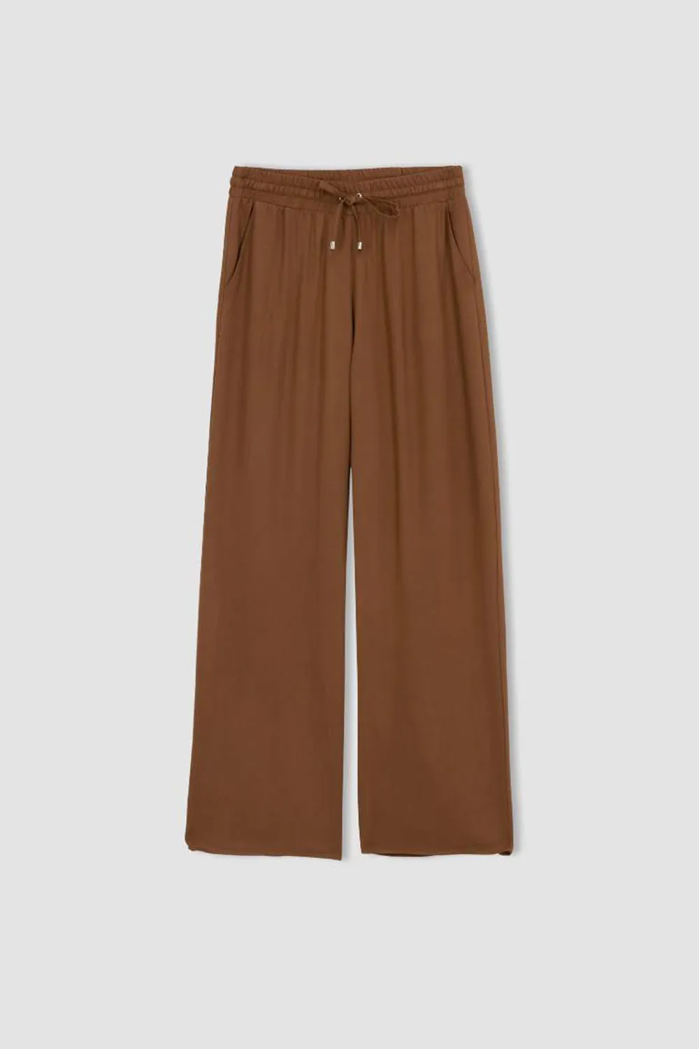 Wide Leg Viscose Trousers