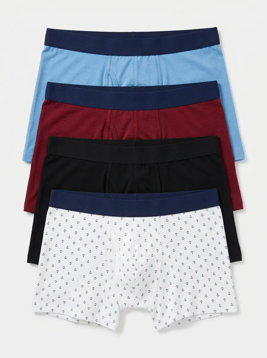 Signature Look Men' Four Pack Boxer Briefs